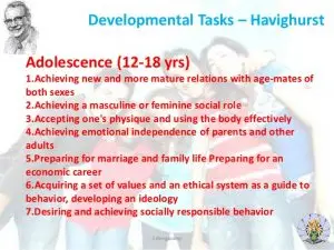 Developmental Tasks Havighurst